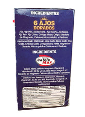 - Tabletas Calcio Max - Linia 6 Ajos Dorados