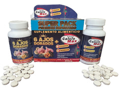 - Tabletas Calcio Max - Linia 6 Ajos Dorados
